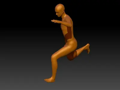 Man kick Free 3D print model