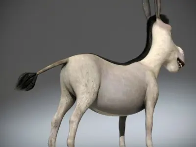 Donkey std mat 3D model