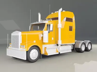 Truck  3D model  Low-poly 3D model