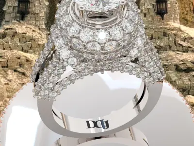 WomenRing 3D print model