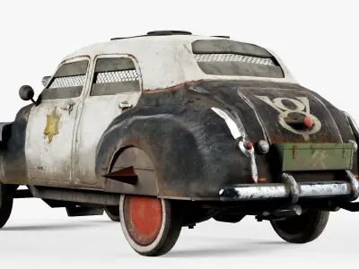 Car post-apocalypse the Judgement da1 Low-poly 3D model