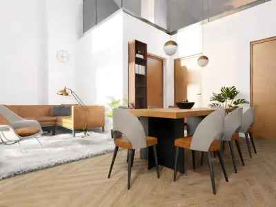 Room interior blender file 3D model