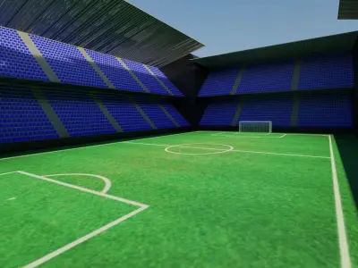 Football Stadium Low-poly 3D model purchase