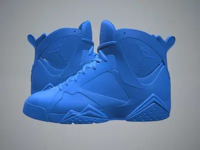 Air Jordan7-retro sneaker-3d printable 3D print model