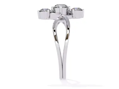 Diamond Ring 3D Model  STL 3DM  Renderings  Video  Free 3D print model