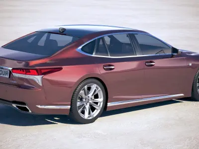 Lexus LS500 F-Sport 2018 3D model