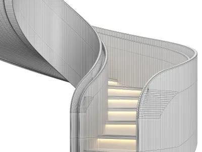 Spiral staircase 13 3D model