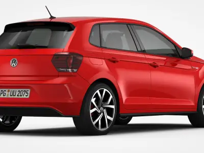 Volkswagen Polo GTI 2018 3D model