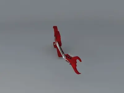 Scary looking guitar Free 3D model