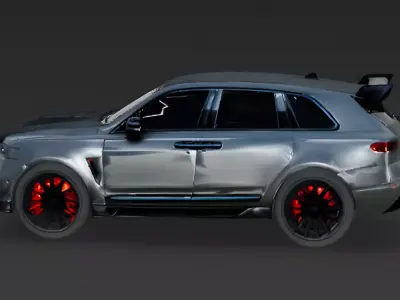 Storm Grey Custom Performance SUV 3D Model Low-poly 3D model