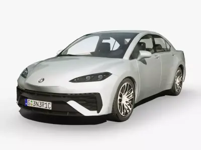 Generic Sedan v27 Low-poly 3D model