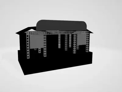KONSER ALANI Low-poly 3D model
