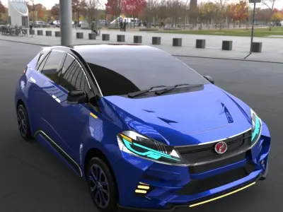 Compact Car Concept  3D model