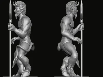 EL Diablito Statue 3D print model