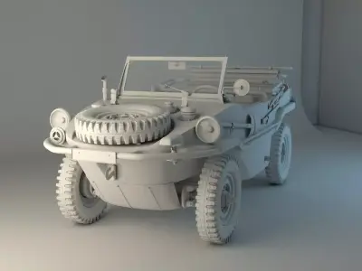 Volkswagen Schwimmwagen 3D print model