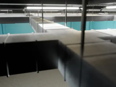 Design Residential Spaces WAREHOUSE Interior Squid Game 3D model