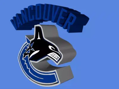 Vancouver Canucks Team Logo 3D model