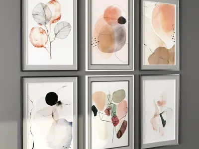 Pack Art Frame 101 Low-poly 3D model