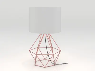 geometric frame lamp 3D model