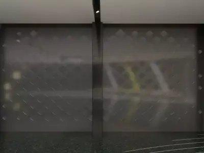 High Quality Automobile Showroom Interior PBR Textured 3D Model Low-poly 3D model