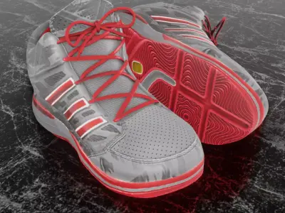 ADIDAS TS LITE 3D SHOES 3D model