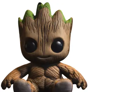 Baby Groot Low-poly 3D model