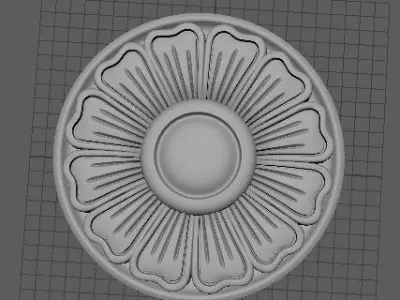 rosette flower 3D model buy