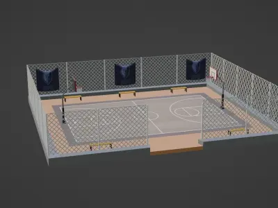 Basketball Stadium - Memphis Grizzlies Low-poly 3D model