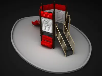 Outdoor Castle WD124 3D model