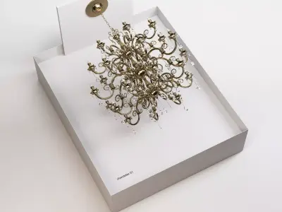 Historical Elements - Mirror Chandelier 3D model