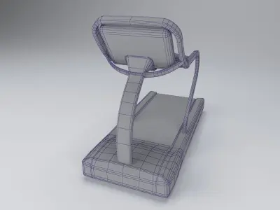 Star trac treadmill low poly Low-poly 3D model