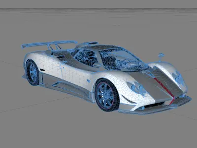Pagani Zonda Cinque 2010 Roadster 3D model