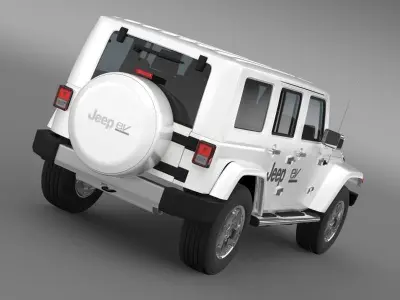 Jeep Wrangler Electric Vehicle Concept 3D model