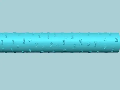 Texture Roll 47 Dad Father - Fondant Decoration Maker 3D print model