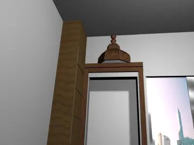 Temple Prayer Room Free low-poly 3D model