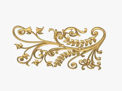 Classic decor ornament 258 3D model