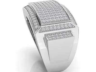 Big fancy mans ring 3D print model