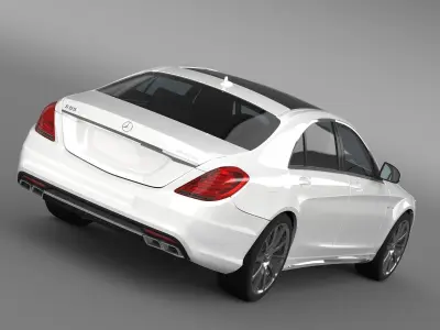 Mercedes Benz S 65 AMG Lang V222 2016 3D model