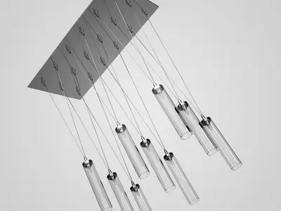 Decorative Hanging Lamp Set 39 3D model