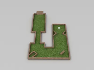 Mini Golf Low-poly 3D model