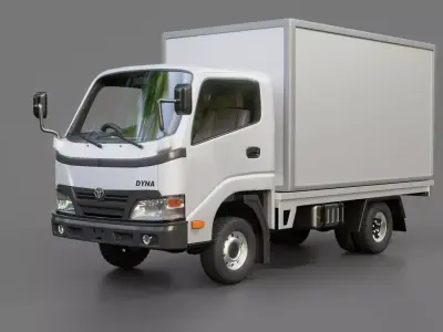 Toyota Dyna 2015 Cargo Truck 3D model