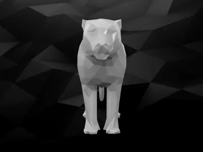 3D Printable Tiger Model 3D print model