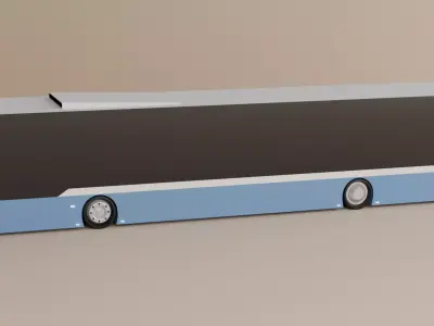 Futuristic Bus Free 3D model