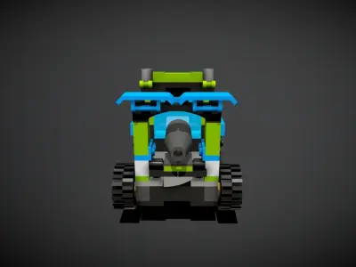 Lego Rocket Rally Truck 3D model