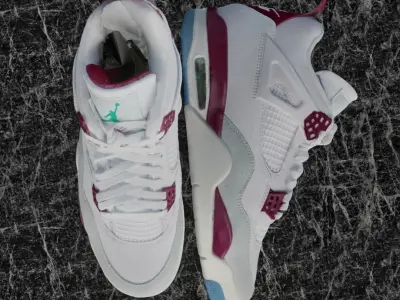 NIKE JORDAN 4 RETRO SB 3D SHOES - RED Low-poly 3D model