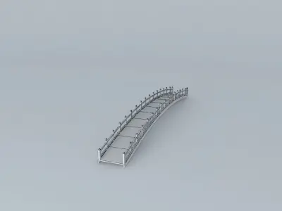 Pingtung City Bay Bridge after car Free 3D model