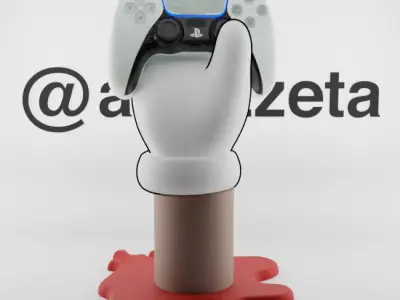 Kaws Companion Hand Controller Stand PS and Xbox Textured Low-poly 3D model