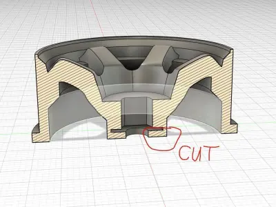 TE37 style 20mm Mini-Z wheels Offset 2-4mm 1to28 1to24 scale 3D print model