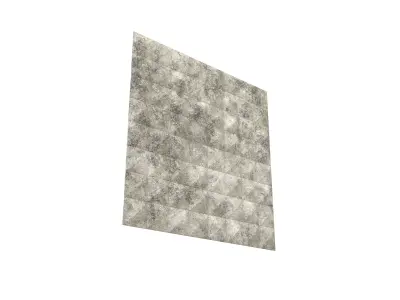 Triangle Grid Pattern Wall Panel V1 001 Low-poly 3D model