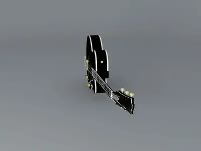 Gibson Super 400 guitar Free 3D model